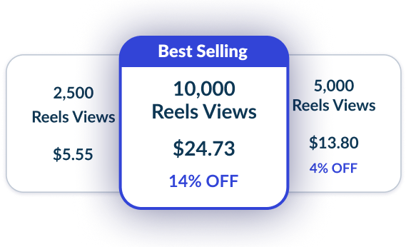 Step 1: pick an Instagram Reels views package