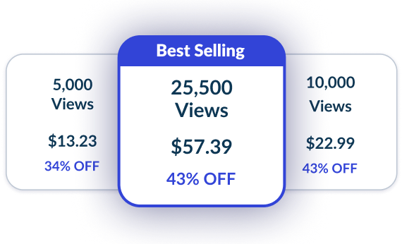 Step 1: select an Instagram views package